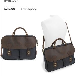 Barbour Waxed Canvas Briefcase